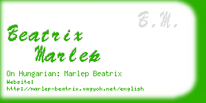 beatrix marlep business card
